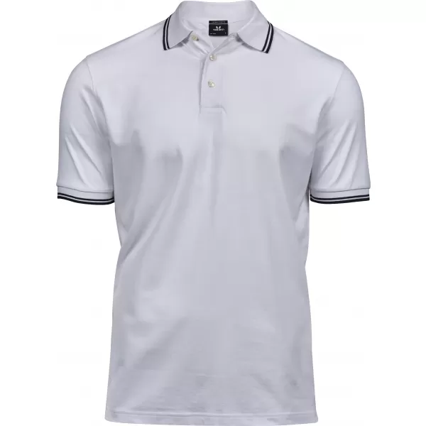  Férfi póló TEE JAYS | TJ 1407 FEHÉR / SÖTÉTKÉK 