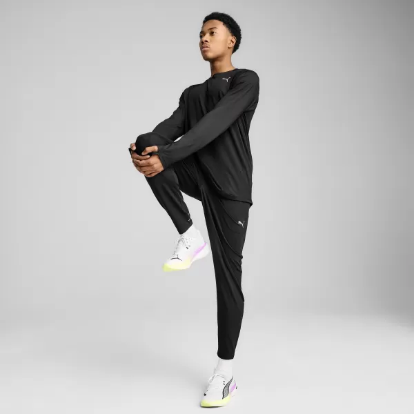  Ing PUMA M RUN CLOUDPUN LONG SLEEVE 52662801 PUMA FEKETE 
