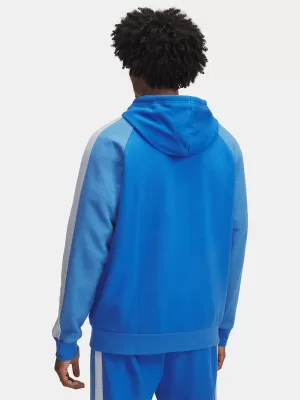 Férfi pulóver UNDER ARMOUR RIVAL FLC CB HOOD KÉK