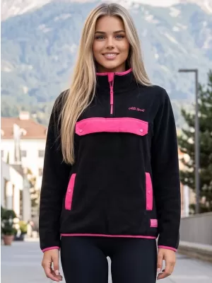 Női polár pulóver ALTISPORT GEMMY FEKETE