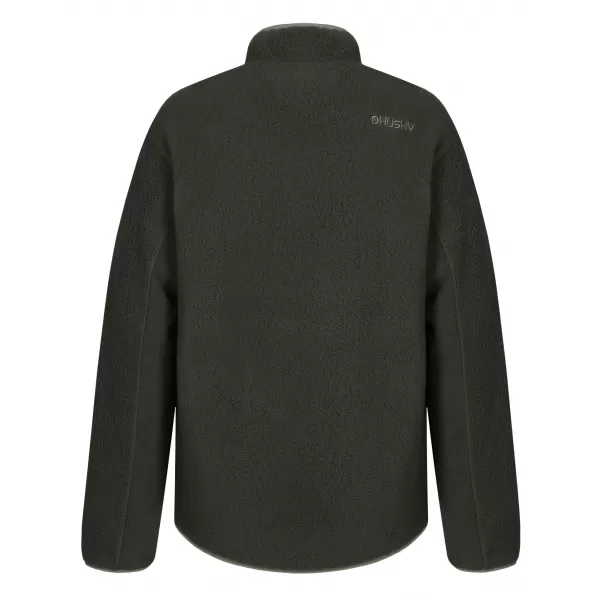  Férfi pulóver HUSKY ADDY ZIP M ELHALVÁNYULT ZÖLD 