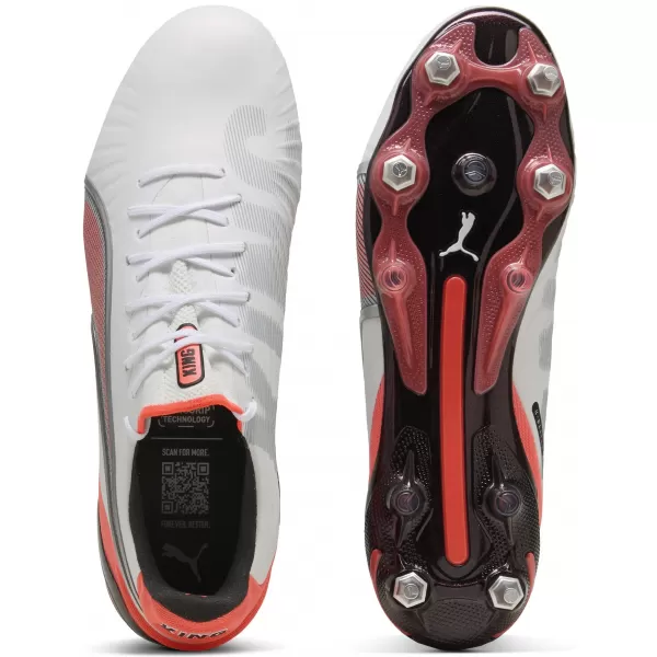  Férfi labdarúgó csizma PUMA KING ULTIMATE MXSG 10881701 PUMA FEHÉR/PUMA EZÜST 