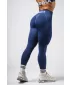 Varrat nélküli extra push-up leggings magas derékkal FLOW SEAMLESS 496 BLUE Nebbia