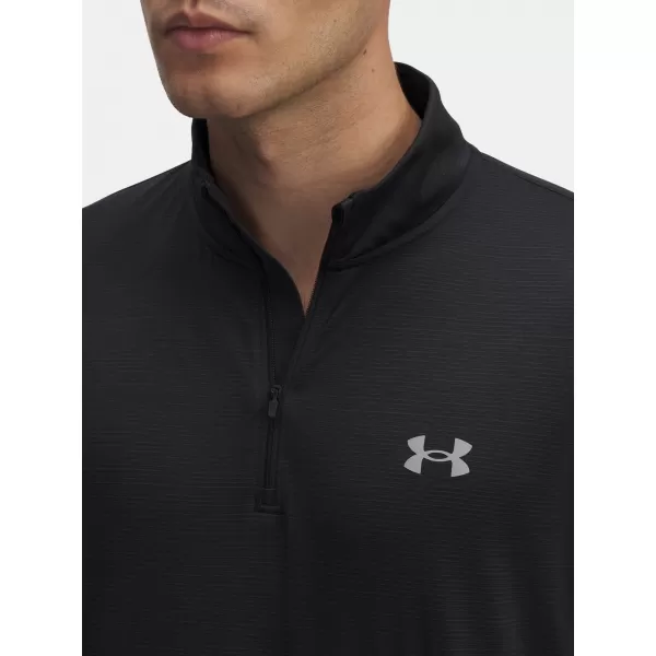  Férfi póló UNDER ARMOUR UA LAUNCH 1/4 ZIP 6005542-001 FEKETE 