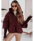 Női kabát DSTREET TY5037 BORDÓ