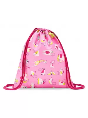 Sporttáska REISENTHEL MYSAC KIDS ABC BARÁTOK RÓZSASZÍN