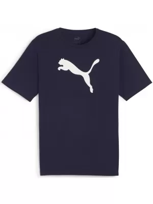 Férfi mez PUMA TEAMRISE LOGO JERSEY COTTON 658705_06 PUMA NAVY/PUMA WHITE