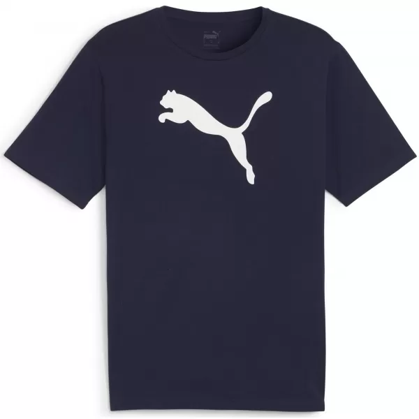  Férfi mez PUMA TEAMRISE LOGO JERSEY COTTON 658705_06 PUMA NAVY/PUMA WHITE 