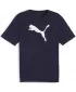 Férfi mez PUMA TEAMRISE LOGO JERSEY COTTON 658705_06 PUMA NAVY/PUMA WHITE