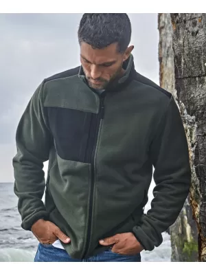 Férfi pulóver TEE JAYS | TJ 9120 MÉLYZÖLD/FEKETE