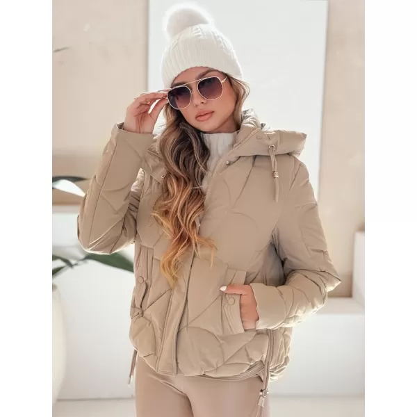  Női kabát DSTREET TY5041 KARAMELLA 