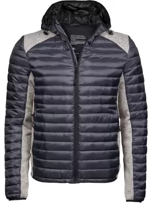 Férfi dzseki TEE JAYS | TJ 9610 TÉRSZÜRKE/SZÜRKE MELANGE
