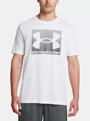 Férfi póló UNDER ARMOUR UA M BOXED SPORTS UPDATED SS 1386793-100 FEHÉR