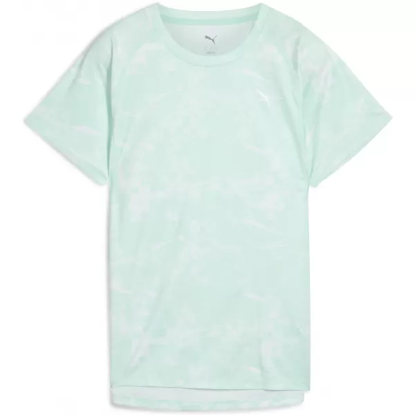  Női póló PUMA W RUN VELOCITY AOP TEE 52759945 MENTA OLVAD 