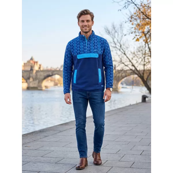  Férfi polár pulóver ALTISPORT GARM KÉK 