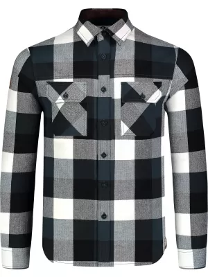 Flanel ing NORDBLANC QUANTUM NBSSM8243 SZÜRKE/ZÖLD
