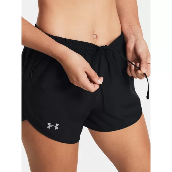  Női rövidnadrág UNDER ARMOUR UA FLY BY 3'' SHORTS 1382438-001 FEKETE 