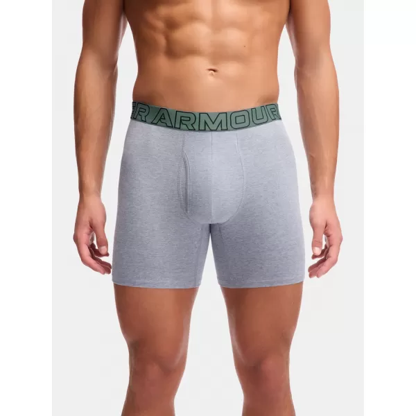  Férfi boxerek UNDER ARMOUR M PERF COTTON 6IN (3KS) 1383889-035 JÁSPIS KÉK 