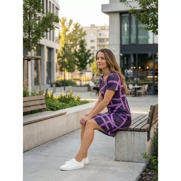  Női hosszabbított póló/prémium ruha ALTISPORT VOJ/ALW085SAT02 RÓZSASZÍN 