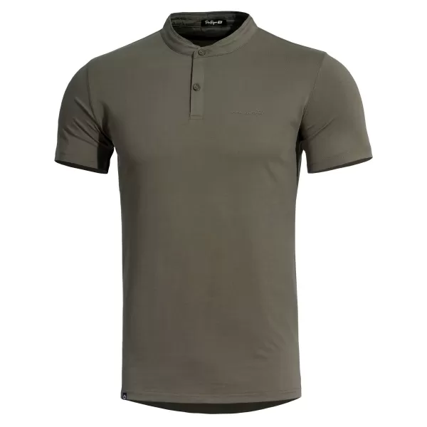  póló PENTAGON ROMEO 2.0 HENLEY T-SHIRT K09050 BARNA SZÜRKE 