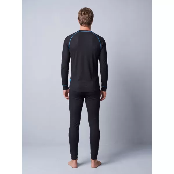  Férfi termoszett ALTISPORT GAIN FEKETE/KÉK 