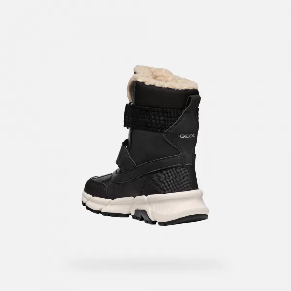  Fiú bokacsizma GEOX FLEXYPER PLUS J46LCF0MEFUC9999 FEKETE 
