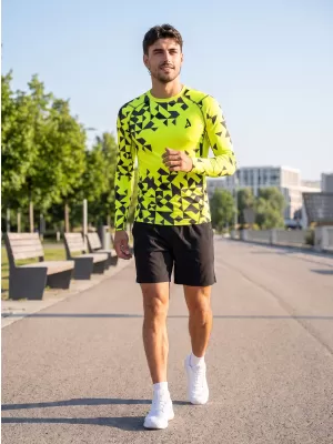 Férfi prémium funkcionális kompressziós ing ALTISPORT VOJ/ALM108TR03 NEON SÁRGA
