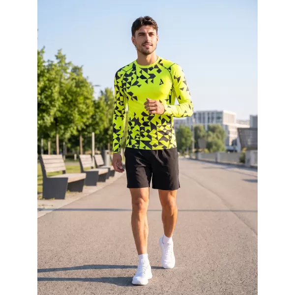  Férfi prémium funkcionális kompressziós ing ALTISPORT VOJ/ALM108TR03 NEON SÁRGA 
