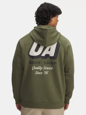 Férfi pulóver UNDER ARMOUR UA RIVAL FLEECE HBR LOGO HD 6003955-390 ZÖLD
