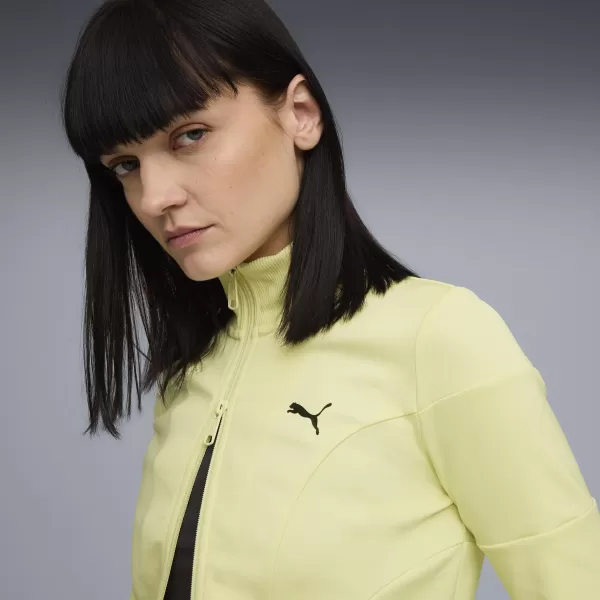  Női kabát PUMA DARE TO SLIM CROPPED TRACK JACKET 63214635 ARANY HOLD 