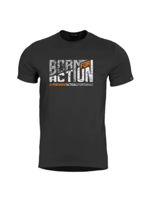 póló PENTAGON AGERON BORN FOR ACTION K09012 FEKETE
