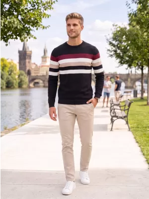 Férfi pulóver ALTISPORT GABRIEL FEKETE