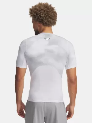 Férfi póló UNDER ARMOUR UA HG ARMOUR PRINTED SS 1383321-101 FEHÉR