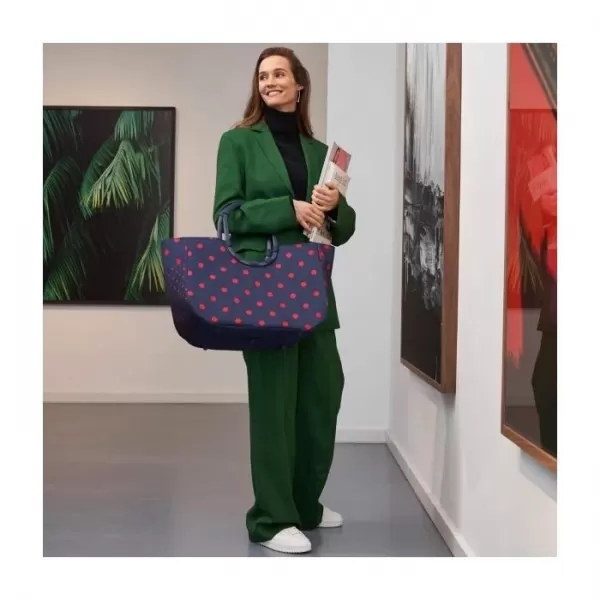  Kézitáska REISENTHEL LOOPSHOPPER L FRAME VEGYES PÖTTYÖK PIROS 