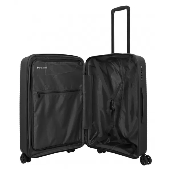  Bőrönd TRAVELITE Air Stripe M FEKETE 