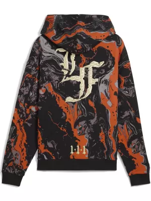 Férfi pulóver PUMA LAFRANCE HEEM ERA FULL ZIP 63247101 NARANCSSÁRGA GLO/AOP