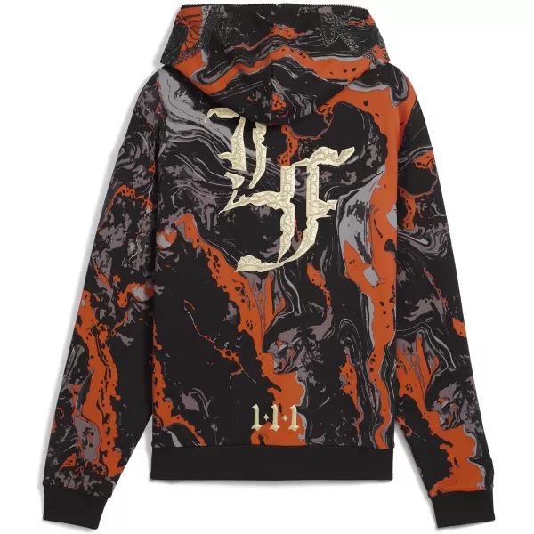  Férfi pulóver PUMA LAFRANCE HEEM ERA FULL ZIP 63247101 NARANCSSÁRGA GLO/AOP 