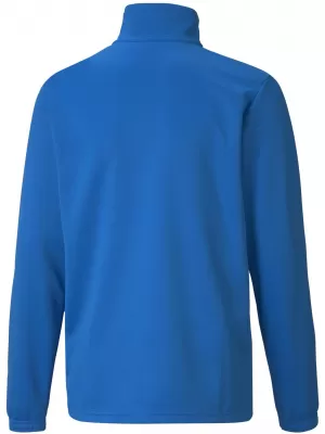 T -póló PUMA TEAMRISE 1/4 ZIP TOP JR 657395_02 ELEKTROMOS KÉK LIMONÁDÉ