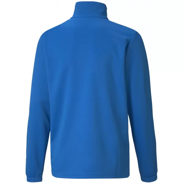  T -póló PUMA TEAMRISE 1/4 ZIP TOP JR 657395_02 ELEKTROMOS KÉK LIMONÁDÉ 