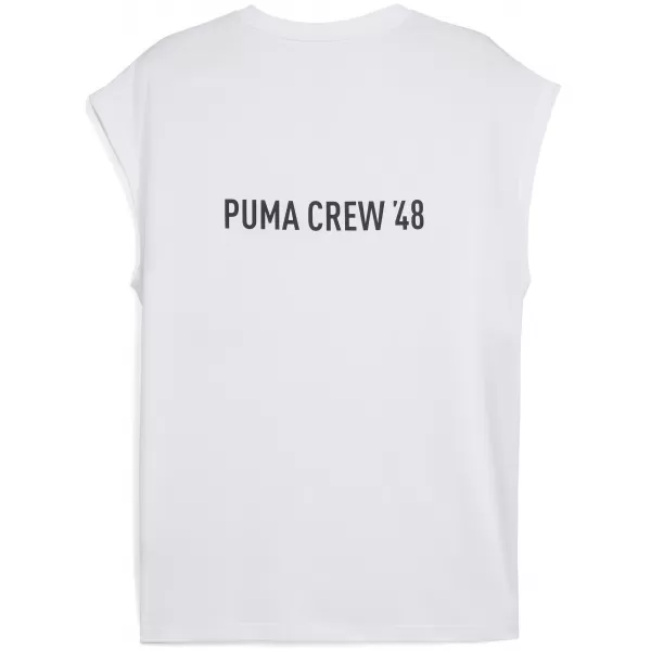  Ing PUMA M GRAPHIC CUTOFF TANK 52762002 PUMA FEHÉR 