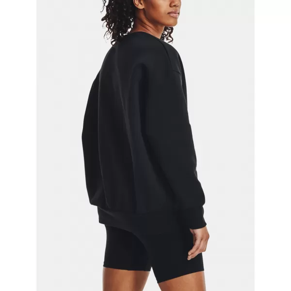  Női pulóver UNDER ARMOUR ESSENTIAL FLC OS CREW 1379475-001 FEKETE 