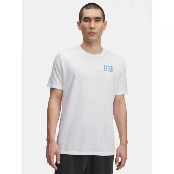  Férfi póló UNDER ARMOUR UA TRIPLE STACK LC LOGO SS FEHÉR 