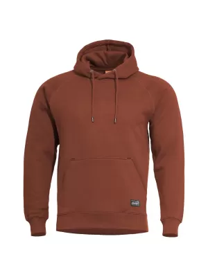 Pulóver PENTAGON PHAETON HOOD SWEATER K0902174 BARNA VÖRÖS
