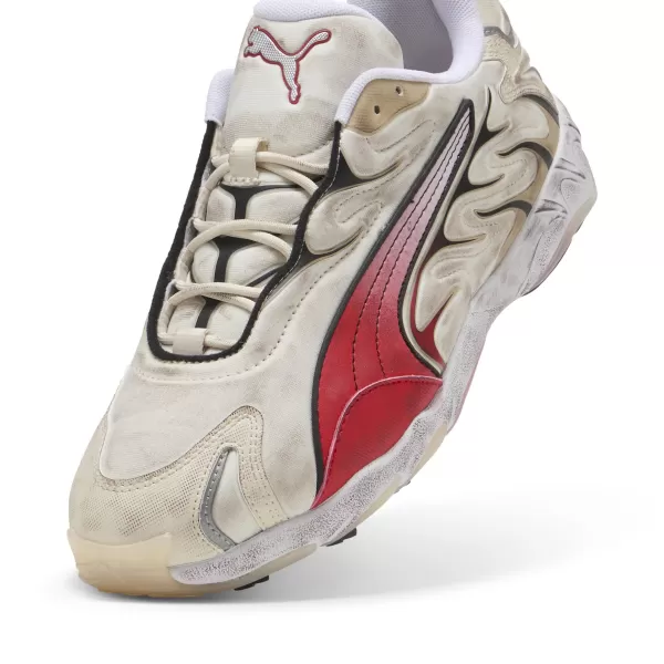  Férfi cipő PUMA INHALE DISTRESSED 40453202 ALPESI HÓ/MINDIG PIROS 