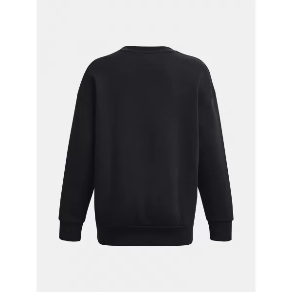  Női pulóver UNDER ARMOUR ESSENTIAL FLC OS CREW 1379475-001 FEKETE 