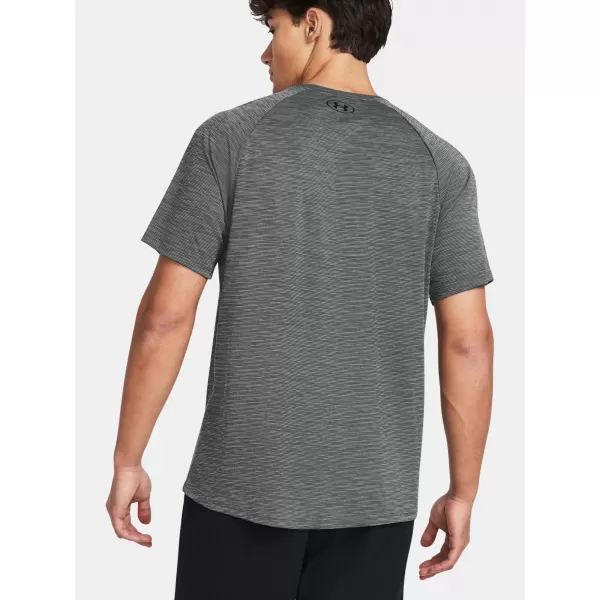  Férfi póló UNDER ARMOUR UA TECH TEXTURED SS 1382796-025 SZÜRKE 