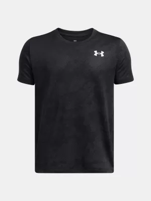 Fiú póló UNDER ARMOUR UA TECH VENT JCQRD SS 1390019-001 FEKETE