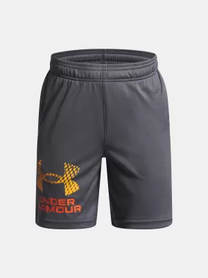 Fiú rövidnadrág UNDER ARMOUR UA TECH LOGO SHORTS 1383333-026 SZÜRKE