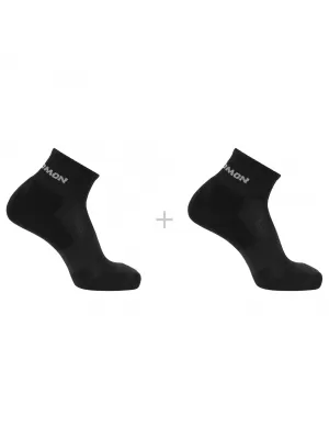 Zokni SALOMON EVASION ANKLE 2-PACK FEKETE/FEKETE