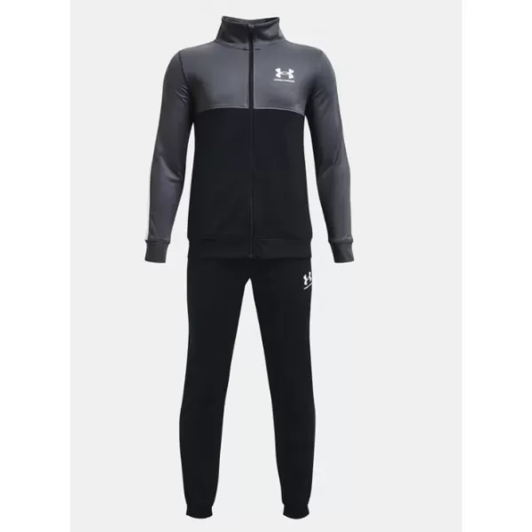  Fiúk készlet UNDER ARMOUR UA RIVAL CB KNIT TRACK SUIT 1373978-044 SZÜRKE 